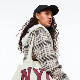 Printed Canvas Shopper