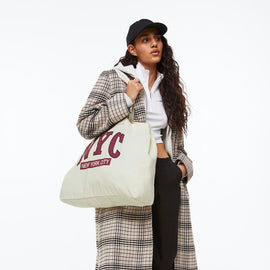 Printed Canvas Shopper