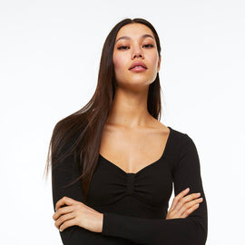 Ribbed Jersey Bodysuit