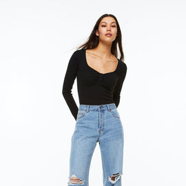 Ribbed Jersey Bodysuit