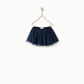 Shiny Polka Dot Tulle Skirt